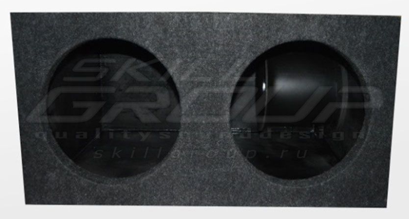 Короб под сабвуфер 2x15" (труба 250мм)